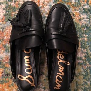 Sam Edelman black mule loafers